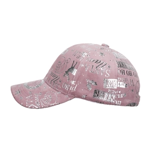 Verstellbare Polyester Weihnachten Rentier Silberprägung Baseballkappe Herren Damen Winter Festliche Mütze Schneeflocke Druck