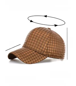 Spécifications de taille pour casquette de baseball bronze en polyester à motif gaufré