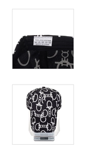 Details der 70g leichten 100% Polyester Kappe mit stilvollen Gancini Mustern