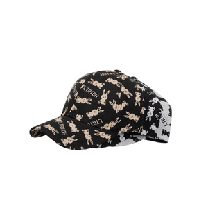 Fashionable baseball cap with rabbit pattern jacquard and LTRICH letter design for adults