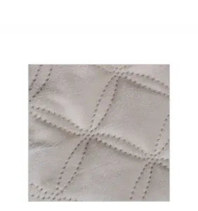 Close-up of quilted plush fabric texture with diamond pattern for thermal outdoor hats