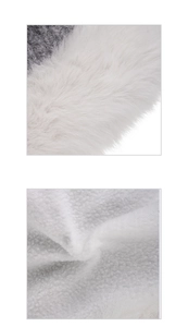 Macro detail of soft white faux fur trim and grey thermal fleece lining on winter hat