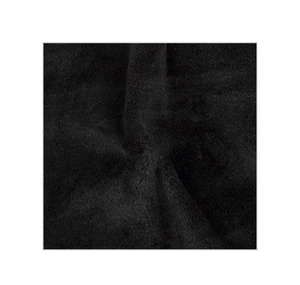 Close-up of thick black faux fur lining showing soft texture for winter hat warmth
