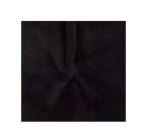 Close-up of thick black fleece lining showing soft thermal texture and dense fibers