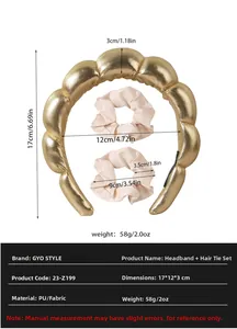 Dettaglio della fascia in PU oro metallizzato con elastici in tessuto beige
