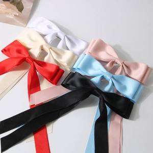 Élégantes pinces à cheveux avec nœuds en satin de diverses couleurs comme le rouge et le bleu