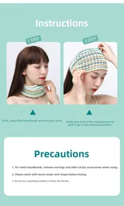 U-shaped hairband usage steps and care instructions for washing face and skincare