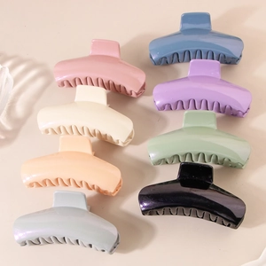 Pinces à cheveux demi-cercle scintillantes pour femmes en 8 couleurs Morandi assorties