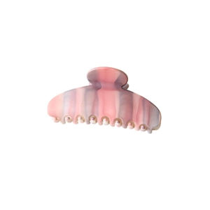Matte pink and purple gradient large hair claw clip made of premium acetate fiber