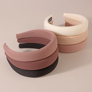 Serre-tête vintage en éponge aux couleurs Morandi pour un effet volumineux et élégant