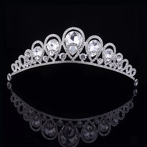 Luxury Silver Bridal Crown Tiara For Women Girls Elegant Rhinestone Crystal Headband For Wedding Party Banquet Princess Hair Accessories