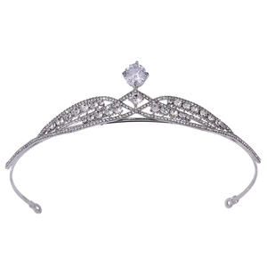 Couronne Nuptiale Élégante En Alliage Avec Zirconia Strass Diadème Pour Femmes Mariage Fête Coiffure Accessoire De Cheveux Luxe