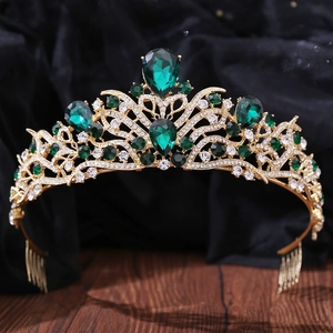 Couronne de Mariée de Style Européen Peigne à Cheveux en Alliage Et Strass pour Mariage Fête d'Anniversaire Accessoires de Cheveux Luxueux Vintage