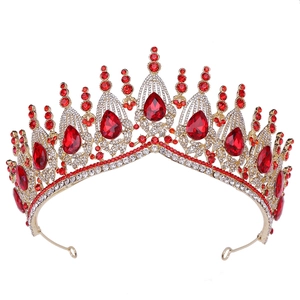 Corona Da Sposa Barocca Tiara Per Donna Strass Accessori Per Capelli Da Sposa Corona Tiara Per Matrimonio Banchetto Festa Gioielli
