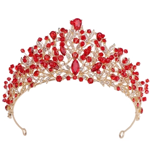 Élégante Couronne de Mariée en Alliage Strass et Cristal Tiare pour Mariage Banquet Fête Femmes Accessoires de Cheveux