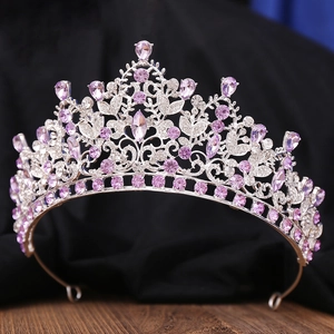 Luxury Bride Crown Tiara Alloy Rhinestone Crystal Headband European Princess Wedding Pageant Party Hair Jewelry For Women