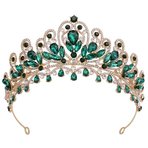 Luxueuse Couronne de Mariée en Alliage Strass Diadème pour Mariage Fête Anniversaire Princesse Or Argent Accessoires