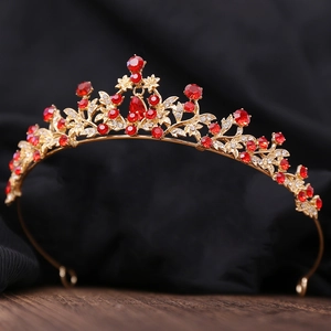 Alloy Crystal Rhinestone Bridal Crown Tiara Elegant Floral Headpiece For Wedding Birthday Party Princess Hair Jewelry For Women