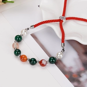 Bracelet en Perles de Pierre Naturelle Sept Chakra Arbre de Vie Corde Tressée Réglable Bijoux en Pierre d'Énergie Cadeau Homme Femme