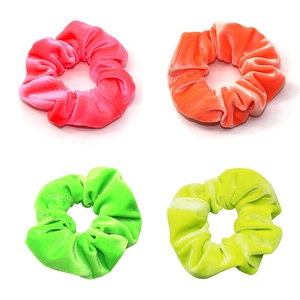 Elastici Per Capelli In Velluto Neon Fluorescente Per Donna Ragazze Elastici Per Capelli Dolce Supporto Per Coda Di Cavallo