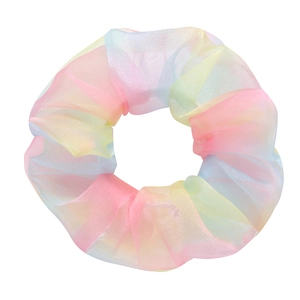 Farbverlauf-Organza-Haargummi in zarten Pastelltönen als stilvolles Accessoire für Haare