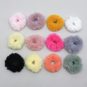 Elastici in Peluche di Finta Pelliccia di Coniglio Autunno Inverno da Donna Elastici per Capelli Morbidi e Soffici per Coda