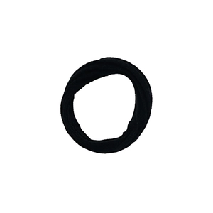 Seamless black hair ties with high elasticity knitting for everyday styling