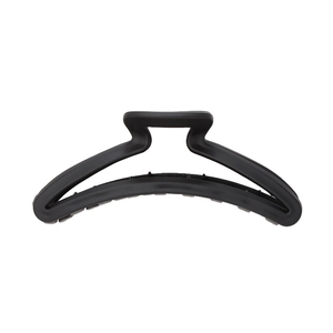 Matte schwarze große Haarklammer für Damen mit minimalistischem Halbmond-Design