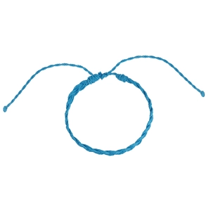 Bohemian blue handmade braided adjustable waterproof cord bracelet for surfing beach style