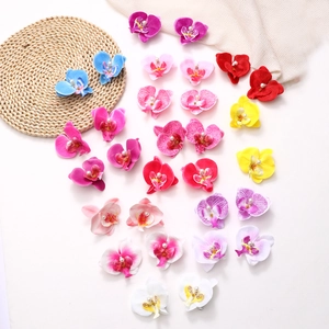 Barrettes à Cheveux Orchidée Phalaenopsis Douces Avec Fausse Künstliche Perle Élégantes Pinces à Cheveux Fleur Dégradé pour Femmes Vacances Accessoires