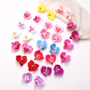 Barrettes orchidées élégantes avec perles en couleurs assorties pour femmes