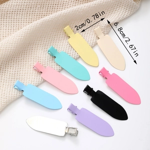 Lot de 9 barrettes à cheveux sans trace aux couleurs bonbon avec finition mate