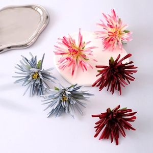 Traditional Simulation Crab Claw Chrysanthemum Flower Hair Clip Sweet Floral Side Clip Handmade Headwear For Women Jewelry