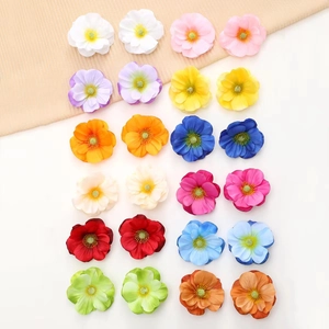 Sweet Fabric Artificial Flower Hair Clip Elegant Floral Duckbill Side Clip For Women Girls Daily Wedding Styling Accessory