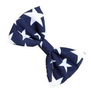 Fiocco per capelli blu navy con stelle bianche per la celebrazione dell'Indipendenza