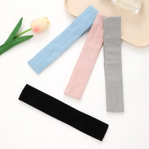 Thin Sport Headband For Men Women Running Fitness Sweatband Non-Slip Silicone Elastic Knit Head Band For Yoga Basketball