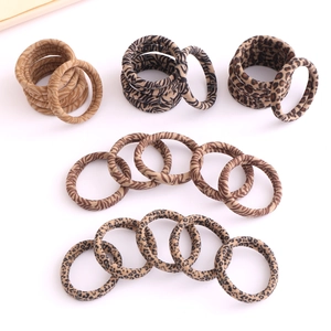 Leopard Animal Print Scrunchies High Elastic Fabric Hair Ties For Women Girls Fashion Ponytail Holders Hair Accessories