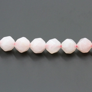 Faceted rose quartz beads strands in 10mm size for DIY jewelry making and crystal accessories