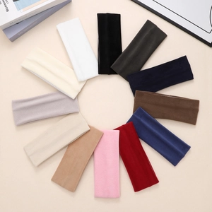 Women Soft Plush Headband Wide Brim Coral Fleece Hair Band For Washing Face Makeup Yoga Elastic Hair Accessories