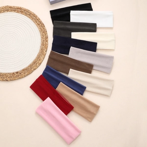 Set of wide fleece headbands in multiple colors for sports and daily home use