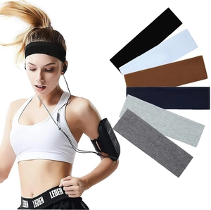 Elastic non-slip sports headband set in six colors for yoga running and fitness training