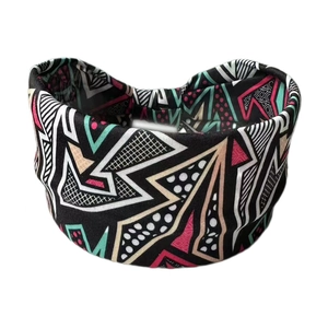 Bandeau de yoga minimaliste avec motif géométrique noir pour le sport et le cyclisme