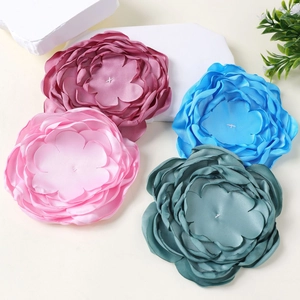 Handmade Polyester Artificial Flower DIY Fabric Flower For Hair Accessories Clothing Shoes Bags Decoration Craft Accessory