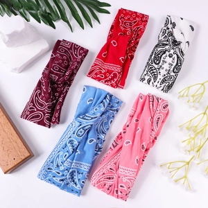 Lot de 5 bandeaux torsadés à motif Paisley en plusieurs couleurs pour sport et mode
