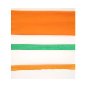 Three-piece Halloween themed elastic headbands in bright orange and emerald green colors