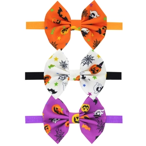 Lot de trois bandeaux d'Halloween pour enfants avec motifs citrouilles, fantômes et chauves-souris
