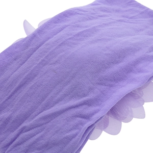 Bandeau élastique en nylon pour bébé avec fleurs en mousseline violette pour enfants