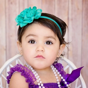 Bandeau Bébé Fille Grande Fleur Ajourée Dentelle Élastique Doux Serre-Tête Nourrisson Enfants Accessoires Cheveux Coiffe Décorative