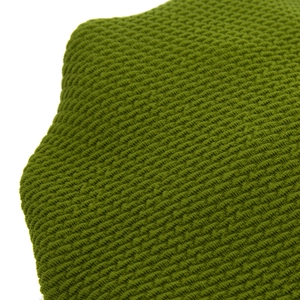 Olive green waffle knit baby beanie with textured honeycomb pattern for newborns