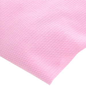 Pink honeycomb knit baby turban hat featuring a soft waffle texture and large bow detail